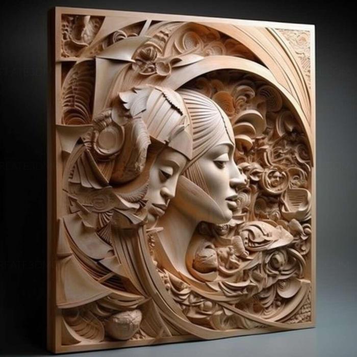 نموذج ثلاثي الأبعاد لآلة CNC 3D Art 